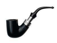 Peterson pipa Spigot Silver 338 Ebony F-lip (9 mm)